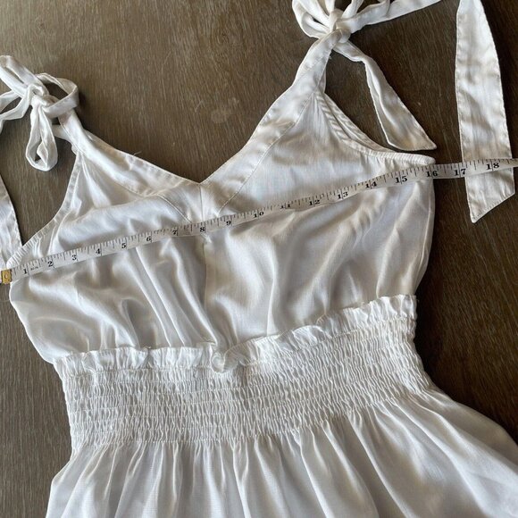 Do & Be Size Small S  White‎ Tank Sleeveless Blouse Shirt Tank Top Scrunched - Picture 4 of 7